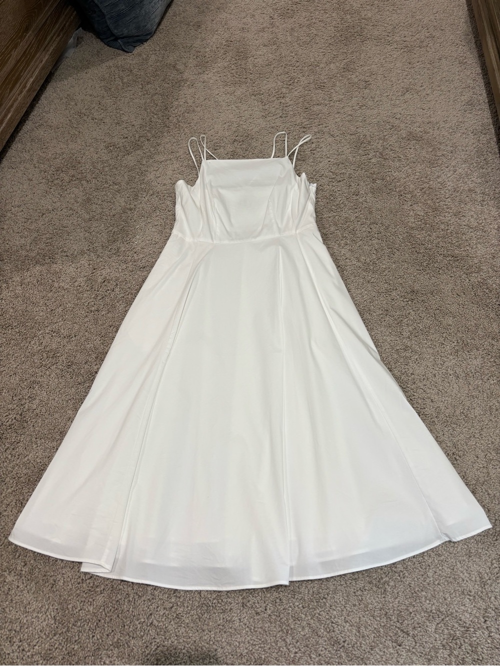 Joie White Spaghetti Strap Midi Dress